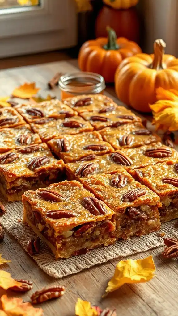 maple pecan pie bars