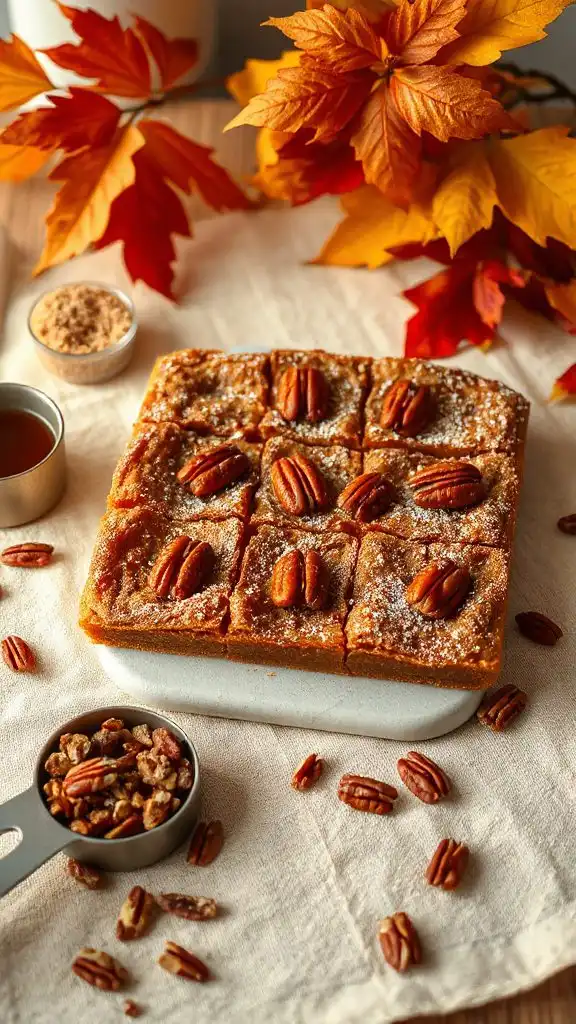 maple pecan pie bars