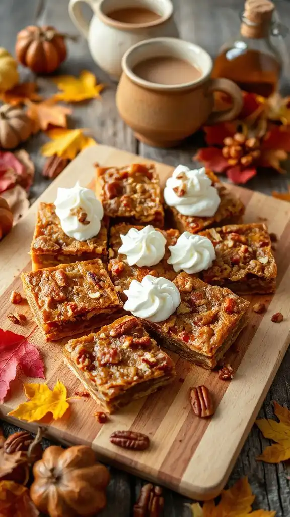 maple pecan pie bars