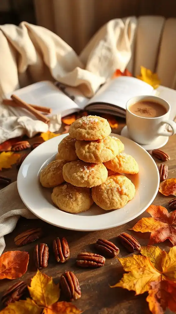 maple pecan shortbread cookies