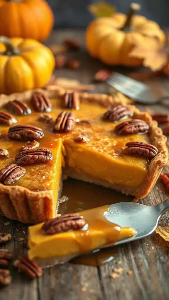 maple pecan squash custard