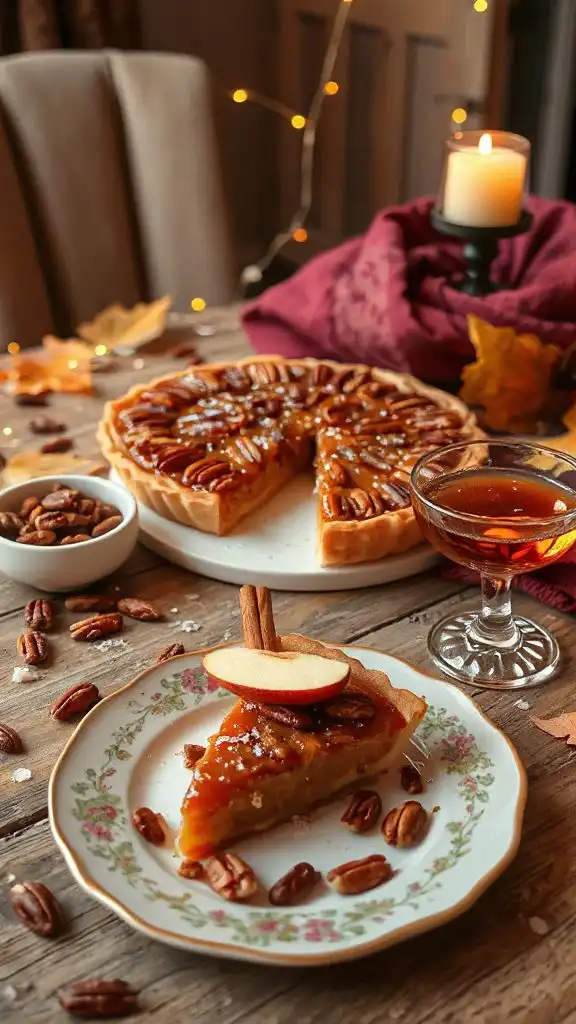 maple pecan tart dessert