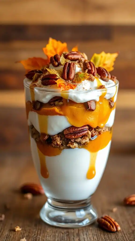 maple pecan yogurt parfait