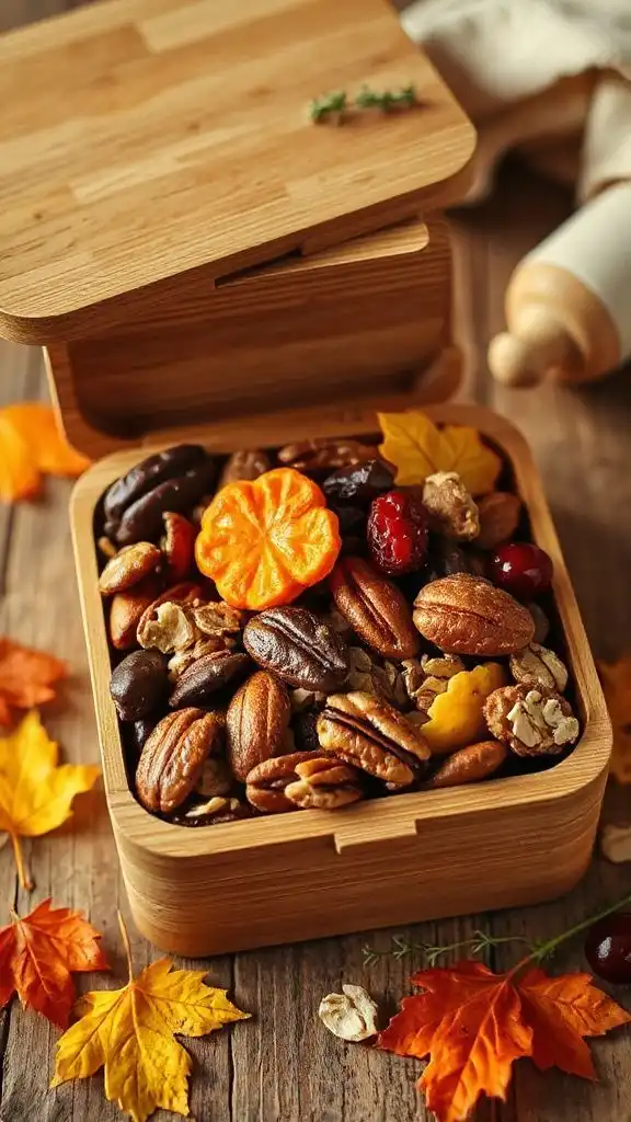 maple pecans and fruits