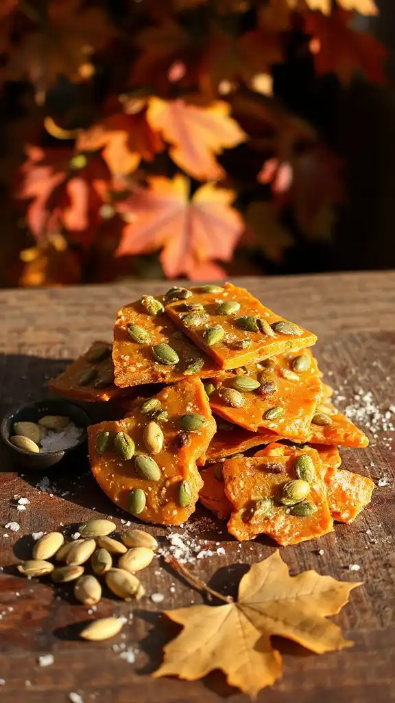 maple pumpkin seed brittle