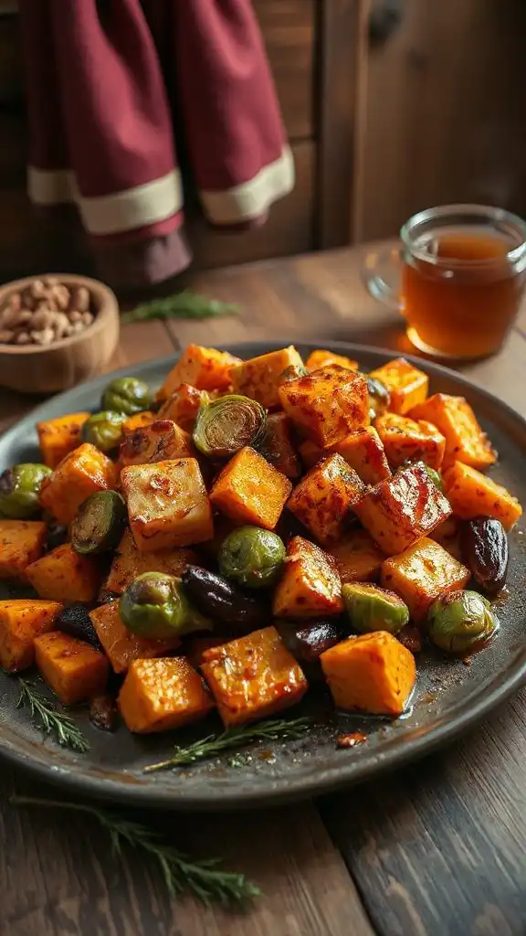 maple soy glazed tofu