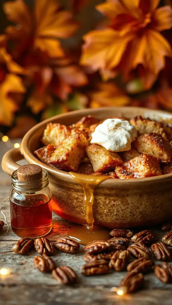 maple syrup bread pudding