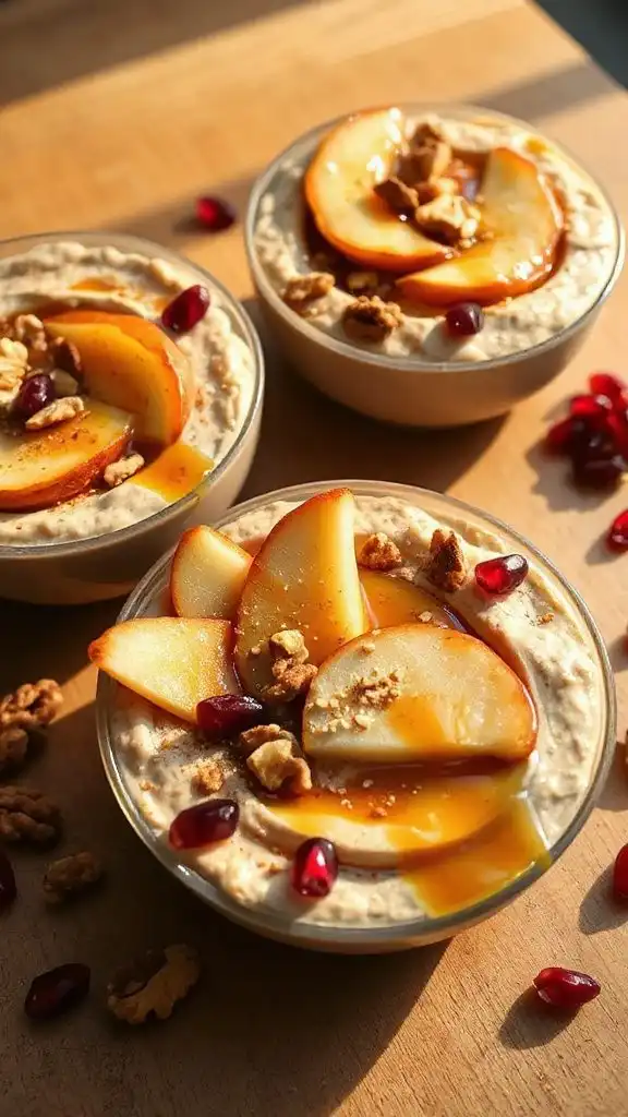 maple tahini oatmeal dessert