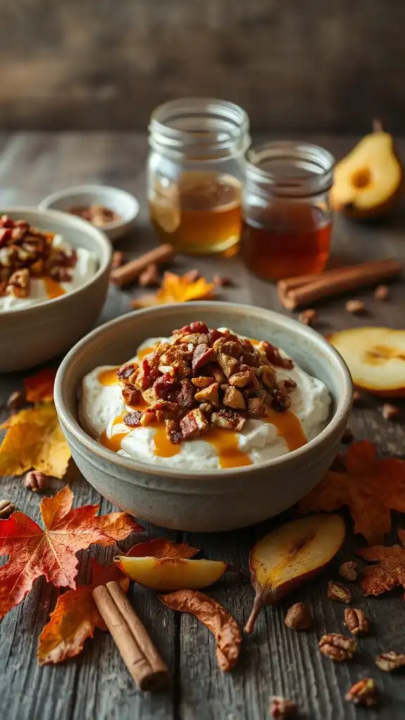 maple tahini pecan dessert