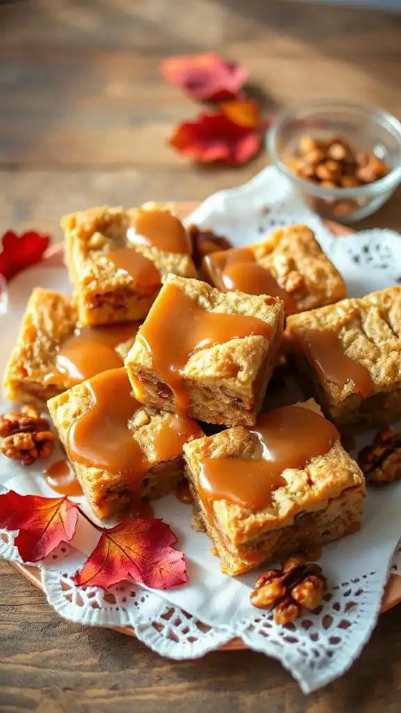 maple walnut dessert bars