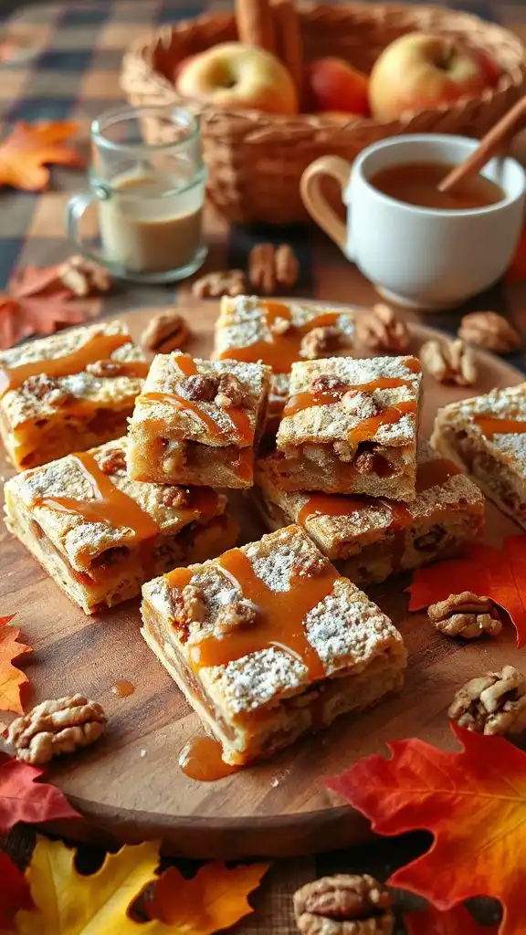 maple walnut shortbread bars
