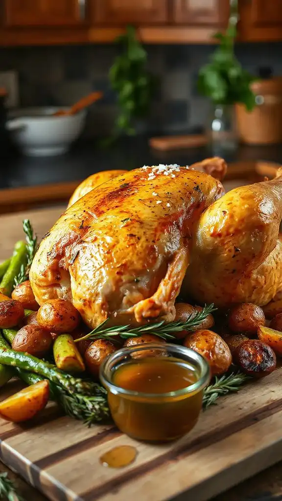 marinated aromatic roast chicken