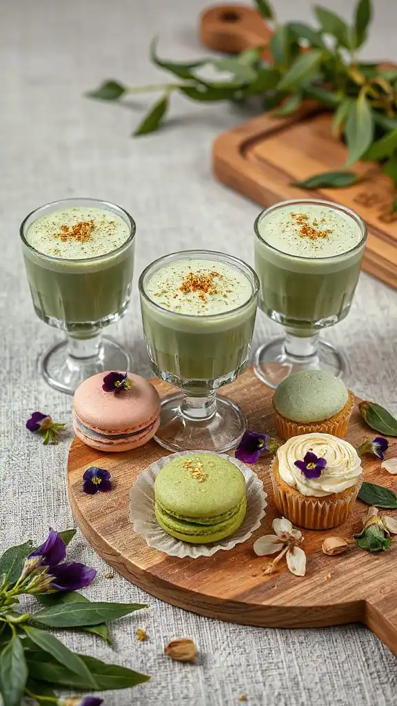 matcha green tea mousse