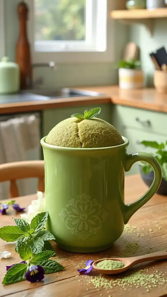 matcha green tea mug cake