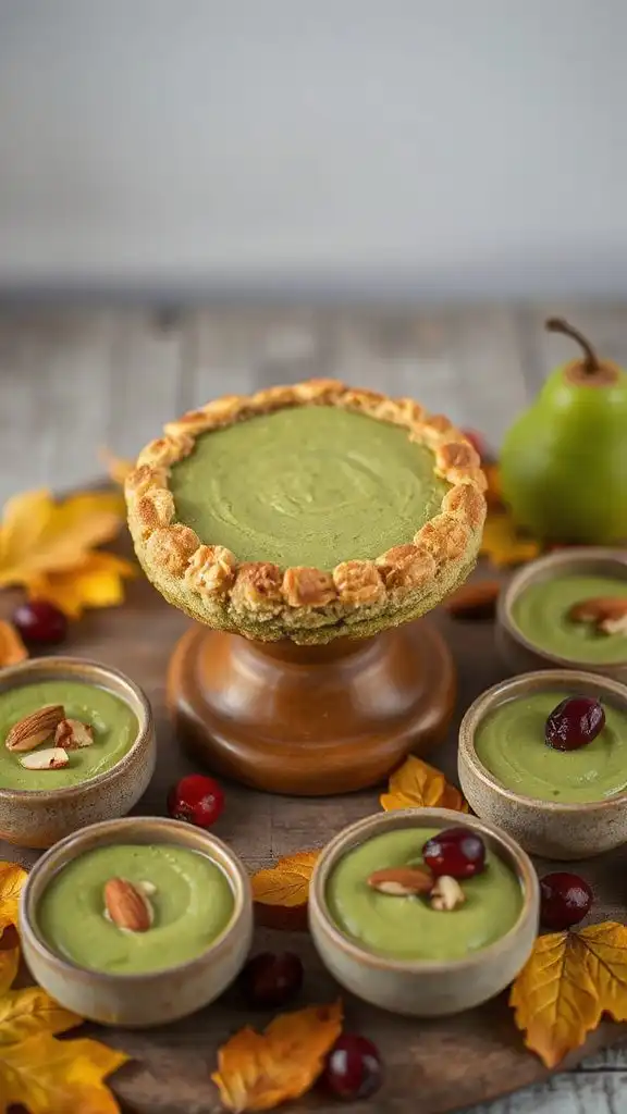 matcha pear tart delight
