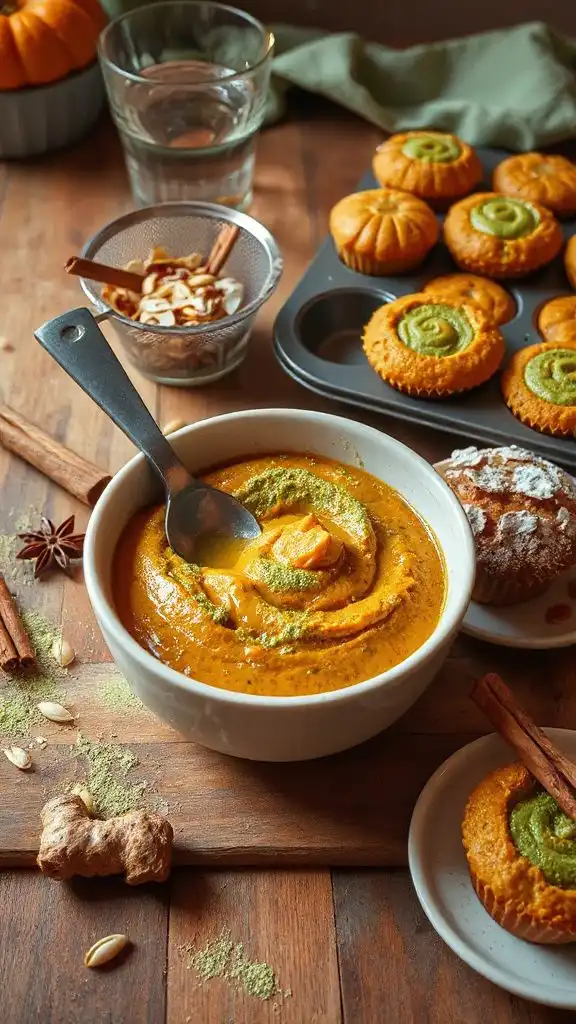 matcha pumpkin muffin recipe