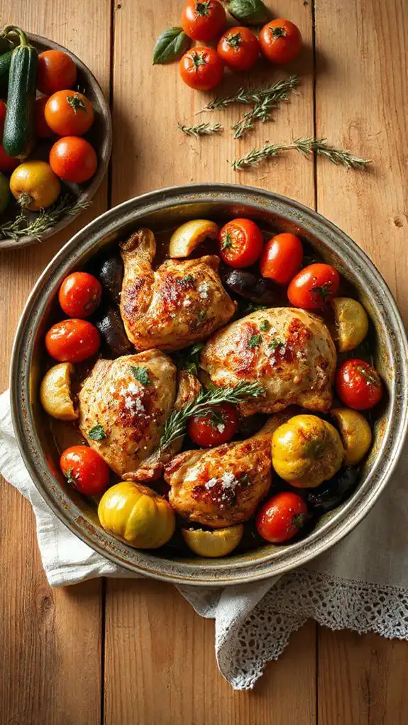 mediterranean chicken and vegetables