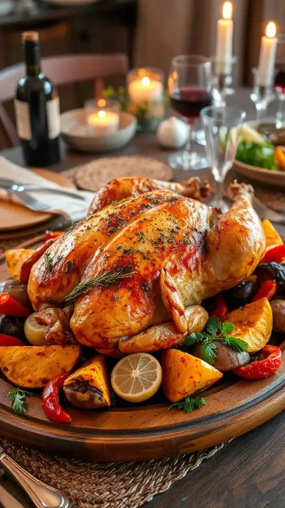 mediterranean flavored roasted chicken
