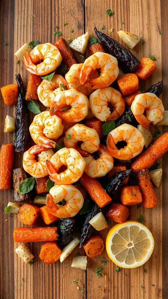 mediterranean shrimp one pan meal