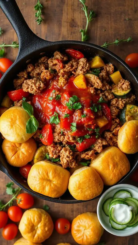 mediterranean sloppy joe skillet mediterranean sloppy joe skillet