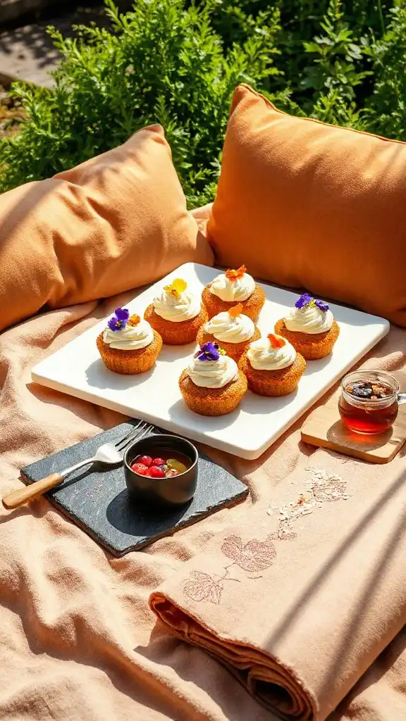 mindful mini carrot cakes