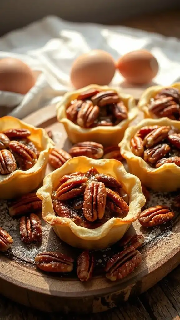 mini individual pecan pies