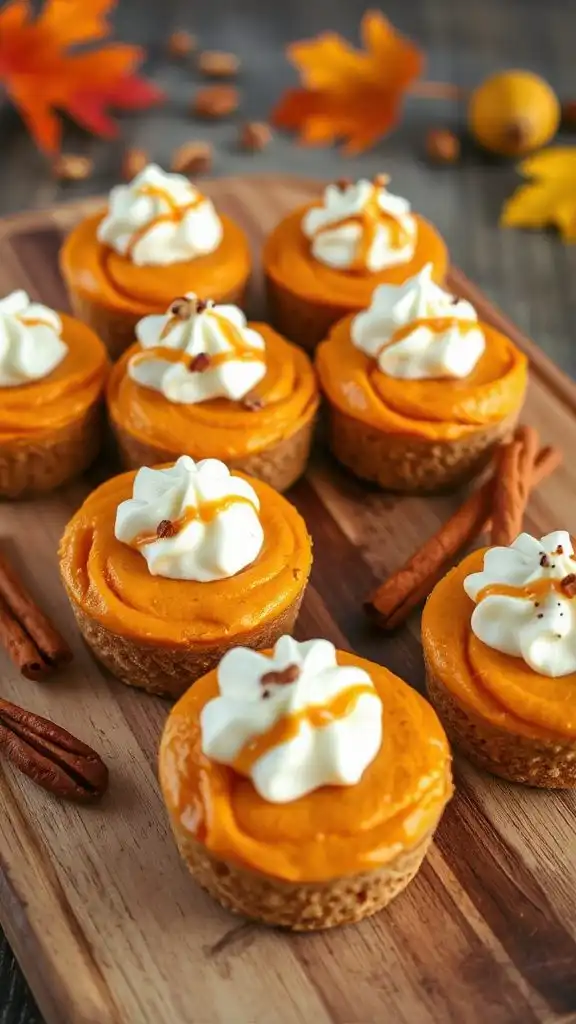 mini pumpkin cheesecake delight