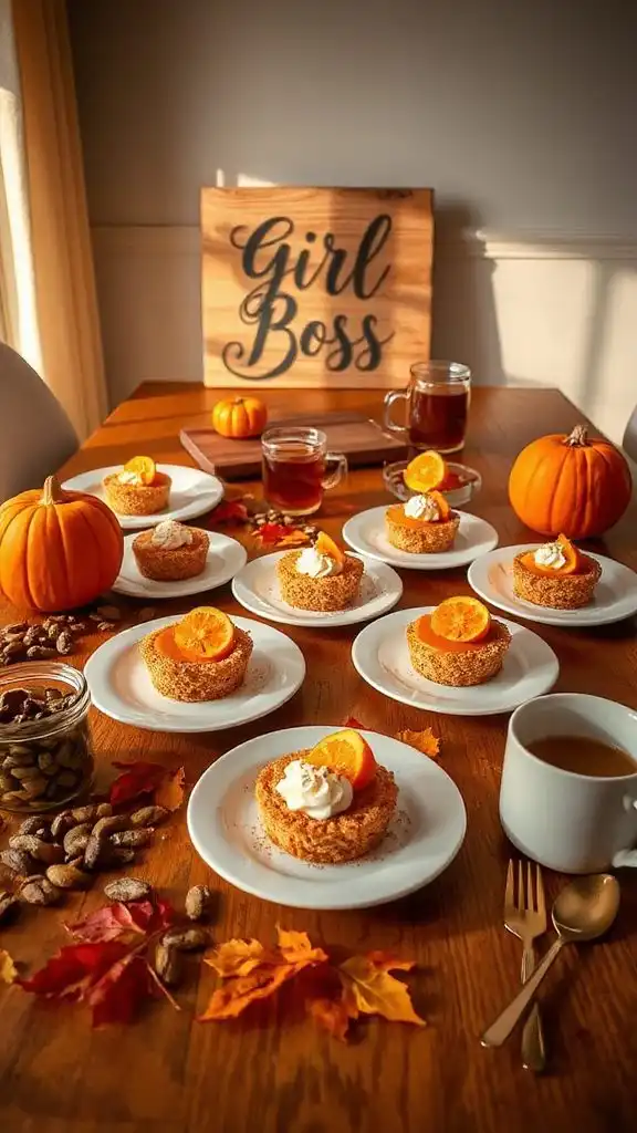 mini pumpkin cheesecakes delightful treat
