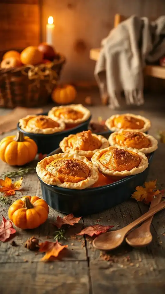 mini pumpkin pie delights