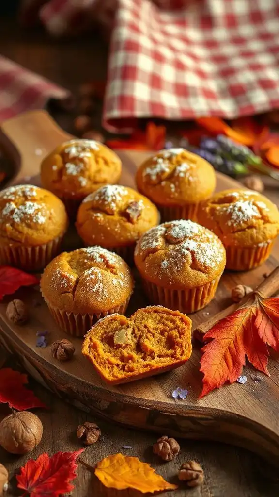 mini pumpkin spice muffins
