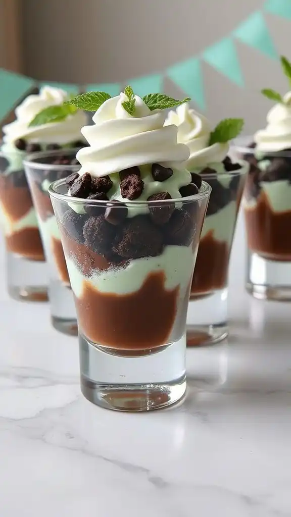 mint chocolate chip trifle