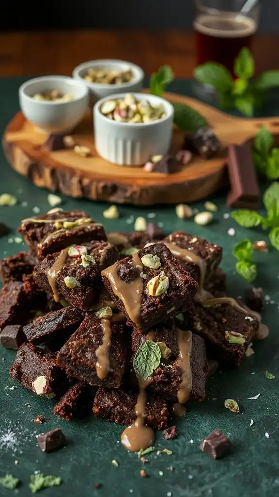 minty chocolate protein chunks
