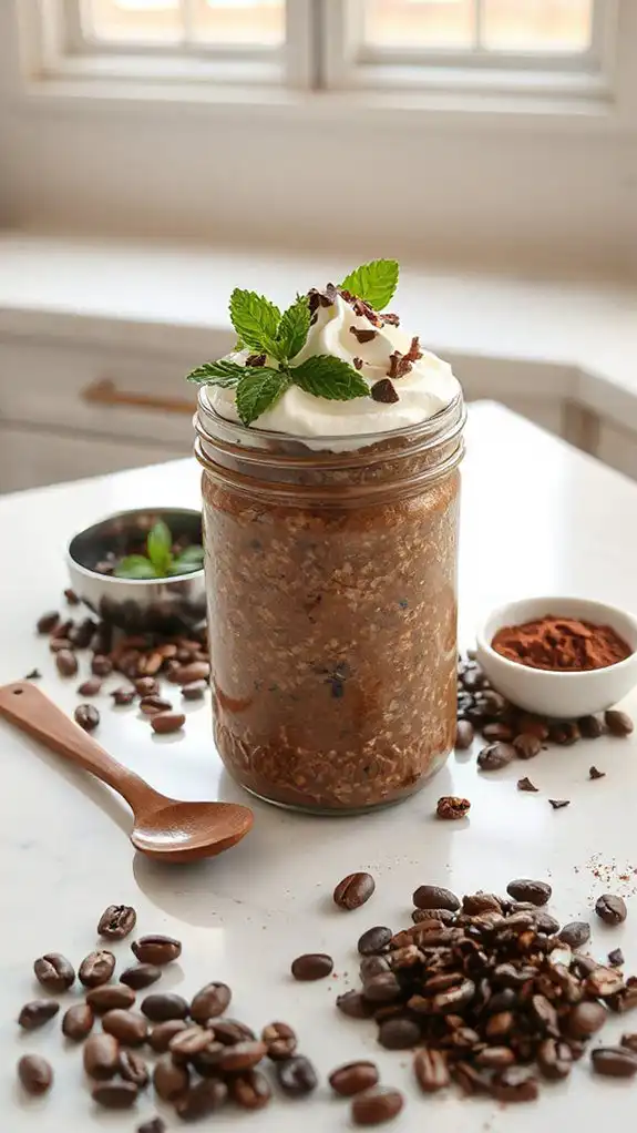 minty mocha breakfast oats minty mocha breakfast oats