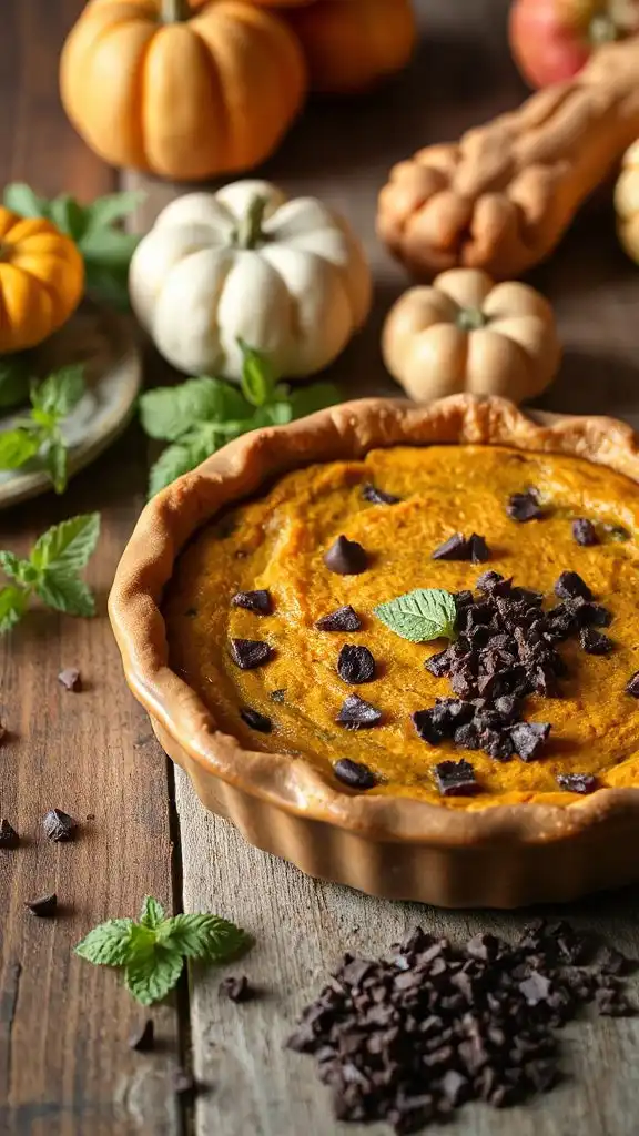 minty sweet potato pie