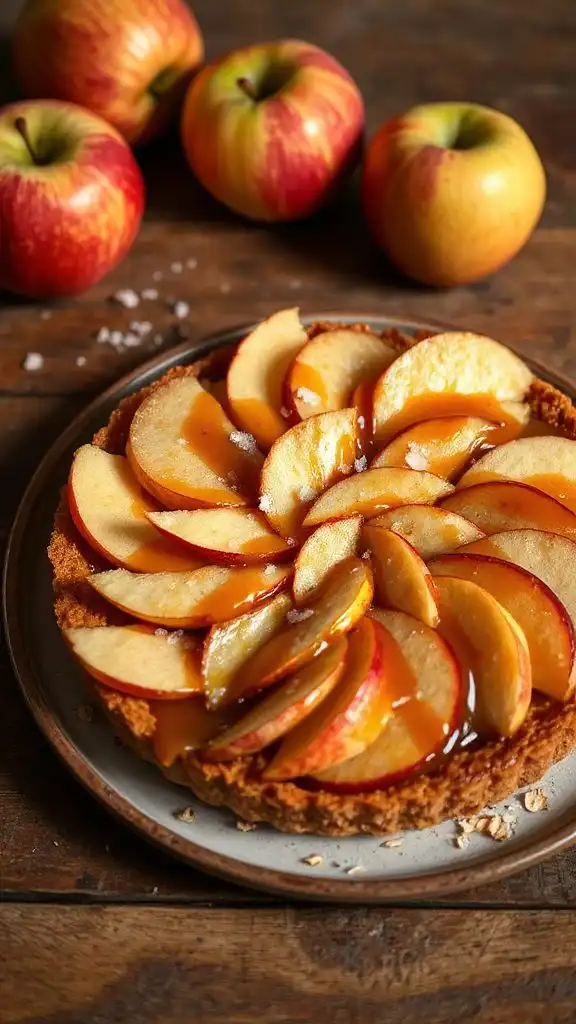 miso caramel apple cheesecake