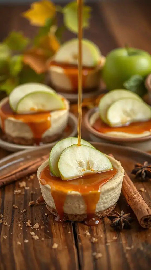 miso caramel apple cheesecake