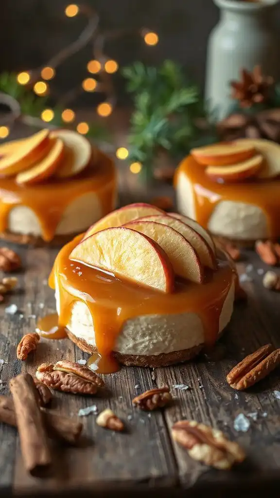 miso caramel apple cheesecake