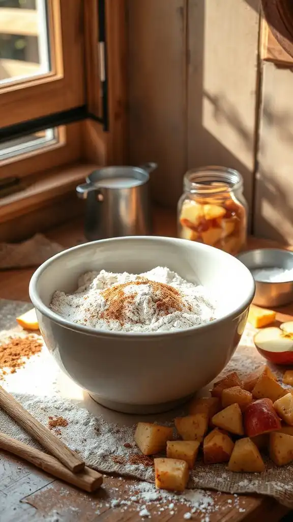 mix dry ingredients thoroughly