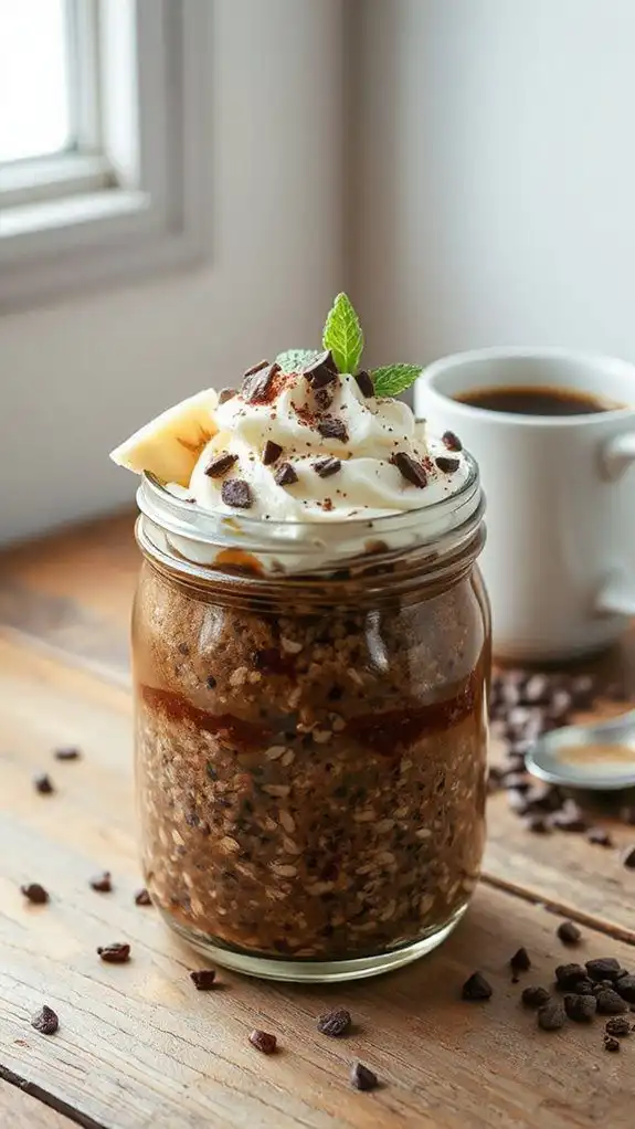 mocha chia pudding oats mocha chia pudding oats