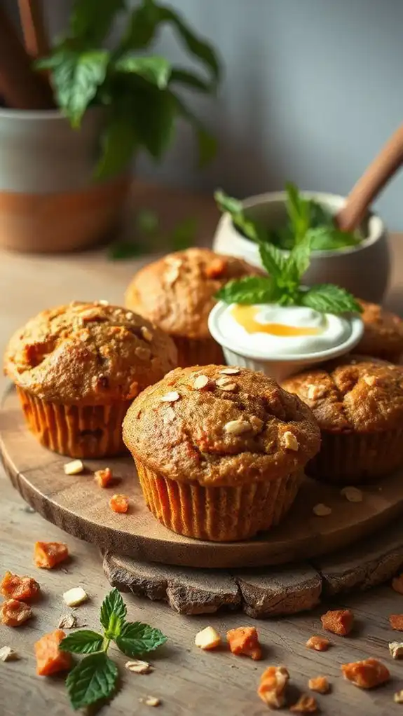 moist apple carrot muffins