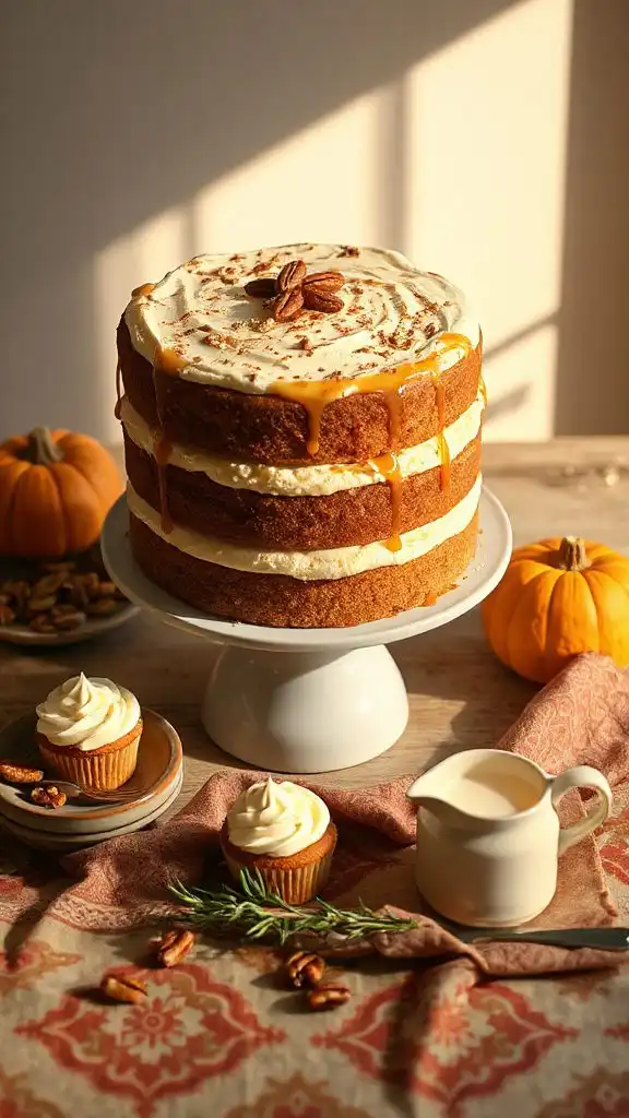 moist autumn spice cake