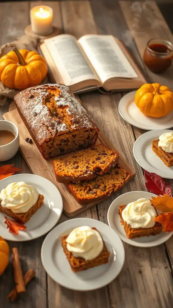 moist chocolate chip pumpkin bread