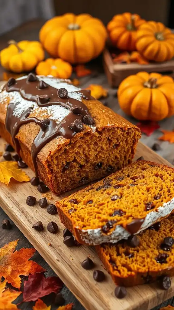 moist chocolate pumpkin bread
