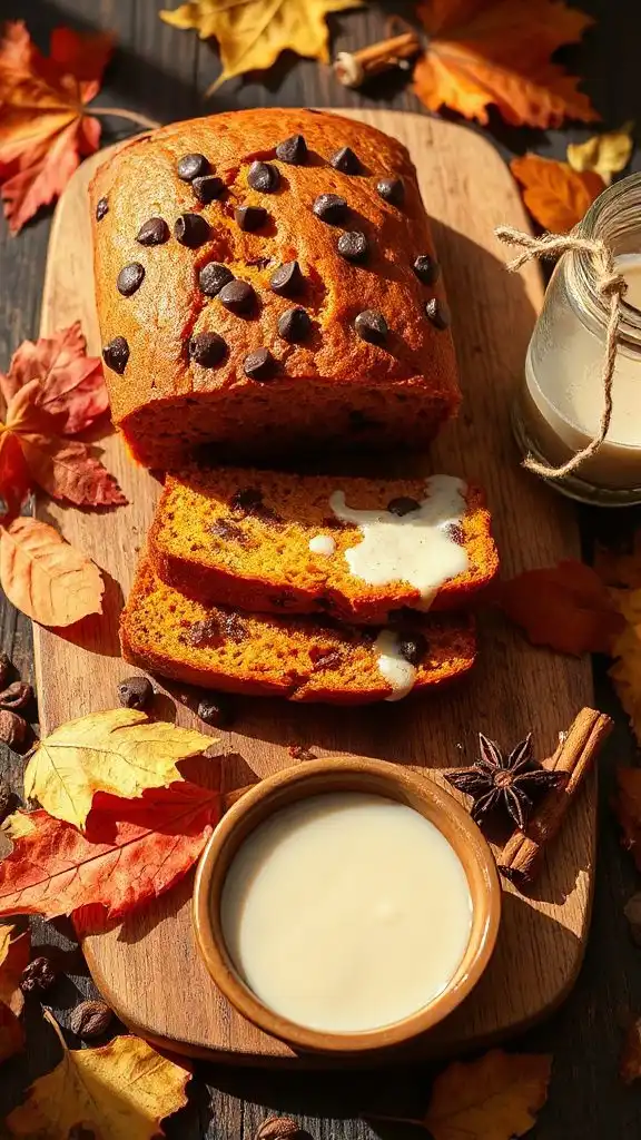 moist chocolate pumpkin loaf