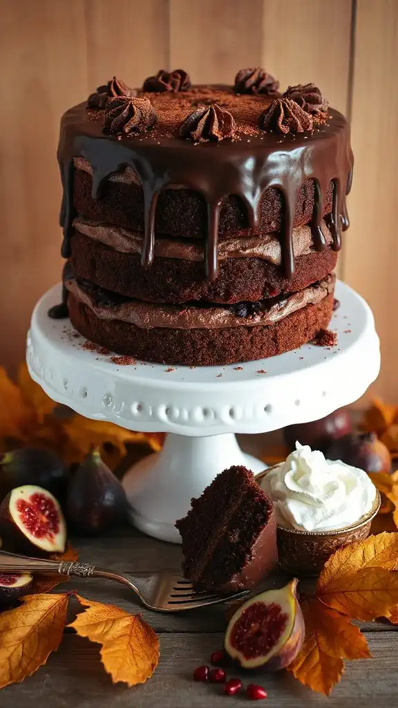 moist cocoa rum cake