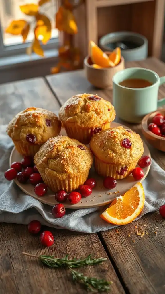 moist cranberry orange muffins