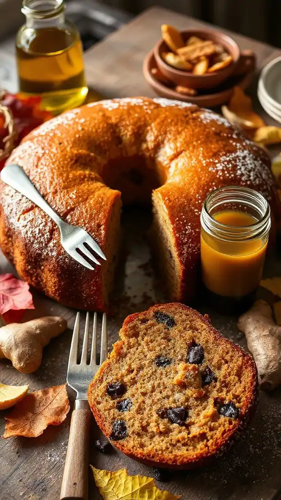 moist ginger molasses cake