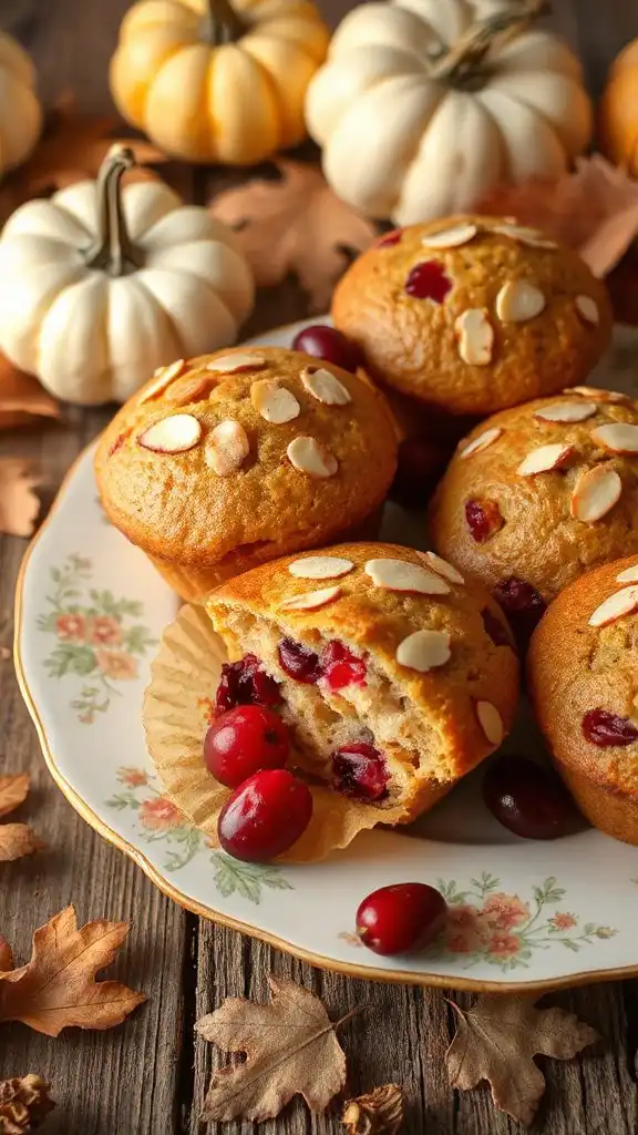 moist low carb cranberry muffins