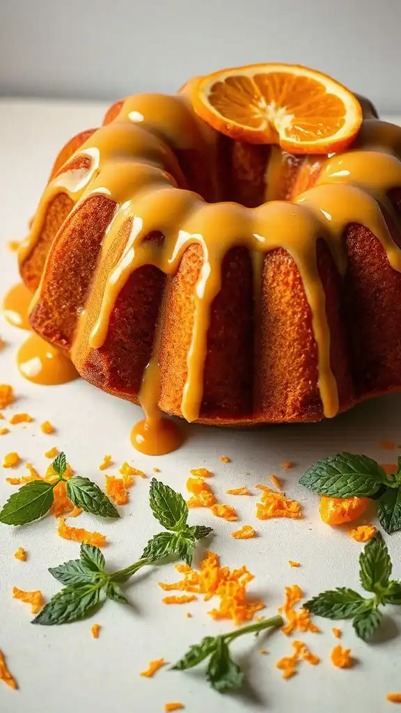 moist maple orange cake