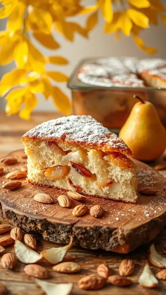 moist pear almond dessert moist pear almond dessert